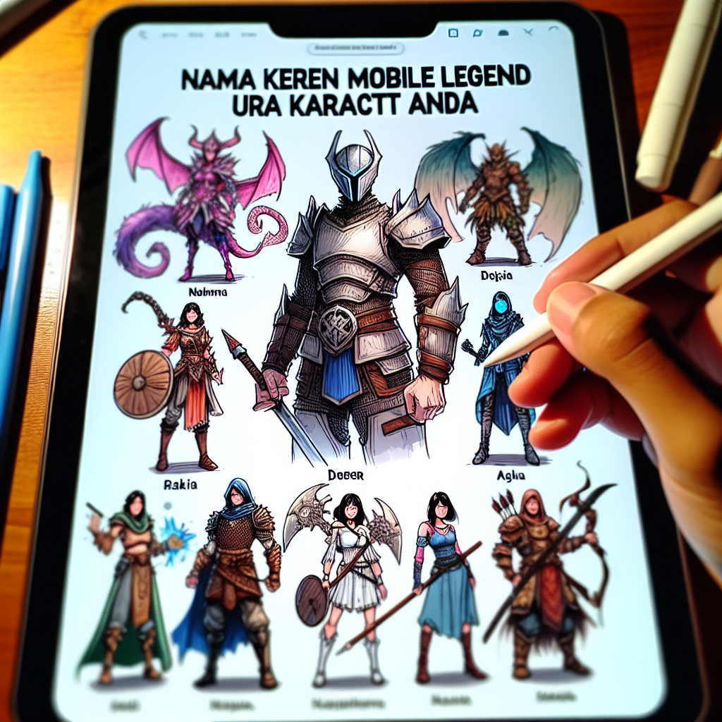 Nama Keren Mobile Legend untuk Karakter Anda